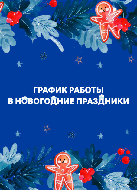 Режим работы в новогодние праздники 2025