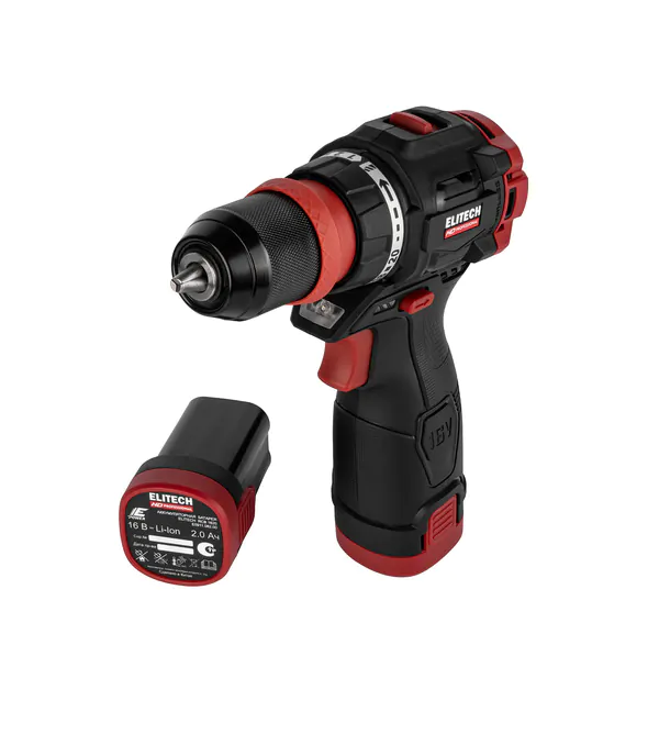 Аккумуляторная дрель–шуруповерт Elitech CD 16UL2 (E2201.078.01)