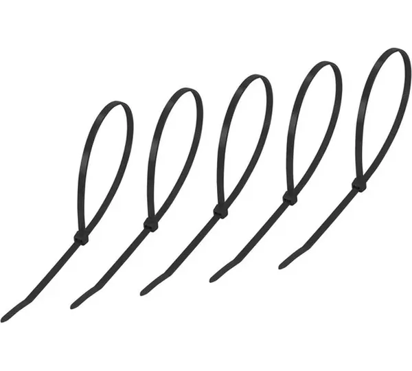 Стяжки нейлоновые REXANT 300x4,8мм, черная (25 шт/уп) 07-0301-25