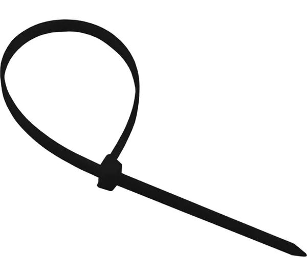 Стяжки нейлоновые REXANT 200x4,8мм, черная (100 шт/уп) 07-0201-5