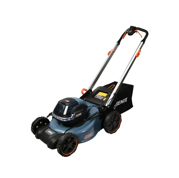 Аккумуляторная газонокосилка SENIX LSSX2-H-EU COMBO самоходная, 2X2 40V, 46см, 4акб, 1зу