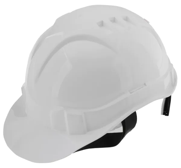 Каска защитная Сибртех с храповым механизмом Европласт (К-03) белая 89109