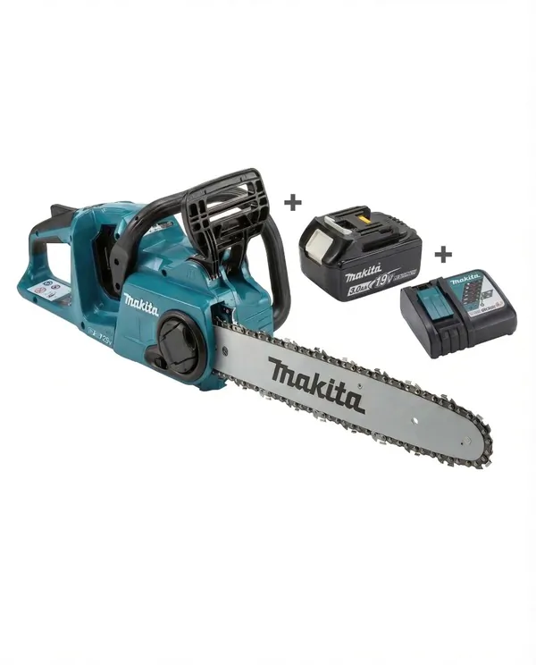 Аккумуляторная пила цепная Makita DUC353Z + подарок набор 191L75-3 (АКБ BL1850Bx2шт., ЗУ DC18RC)
