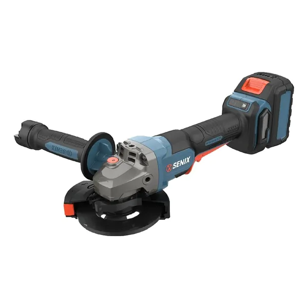 Аккумуляторная угловая шлифовальная машина SENIX X2 20V, 125мм,регул.об,XSTACK,1 акб,1 зу PAX2-M2-EU