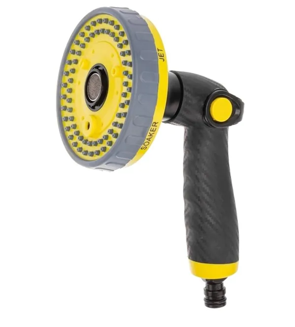 Пистолет-распылитель Четыре Сезона душевого типа CARBON, 6 режимов Профи 62-0325-F