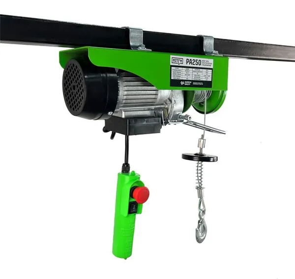 Мини таль электрическая стационарная HITCH РА250 125/250кг 12/6м 220В SZ086105