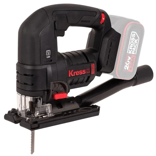 Аккумуляторный лобзик KRESS KUE26.91, 20В без АКБ и ЗУ, кейс