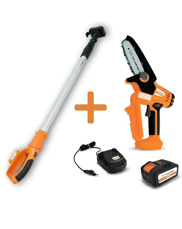 Аккумуляторный сучкорез VILLARTEC SA20MSET: AS204, AC202 (+ Телескопическая штанга 1520020001) 1201190002