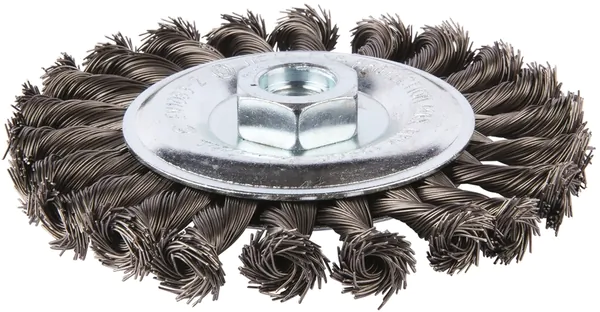 Щетка проволочная дисковая Makita (d125 мм, толщ. проволоки 0.5 мм, пучки, металл, M14x2) D-29577