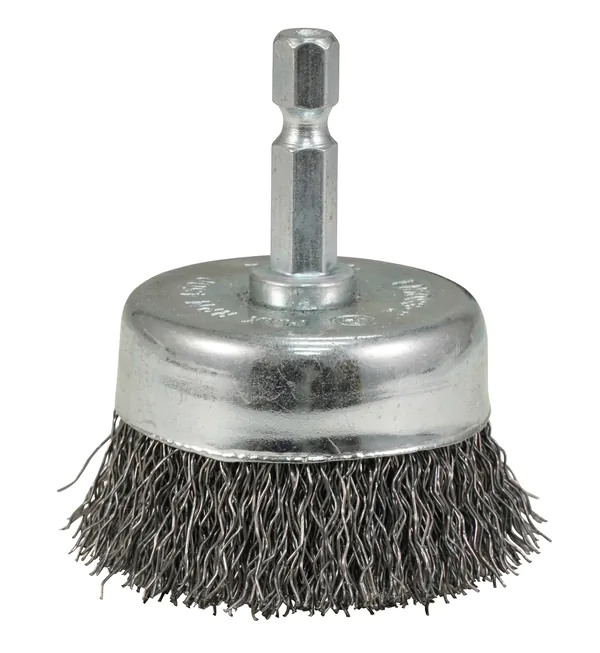 Щетка проволочная дисковая Makita (d50 мм, толщ. проволоки 0.3 мм, гофрированная, металл, 1/4") D-76473