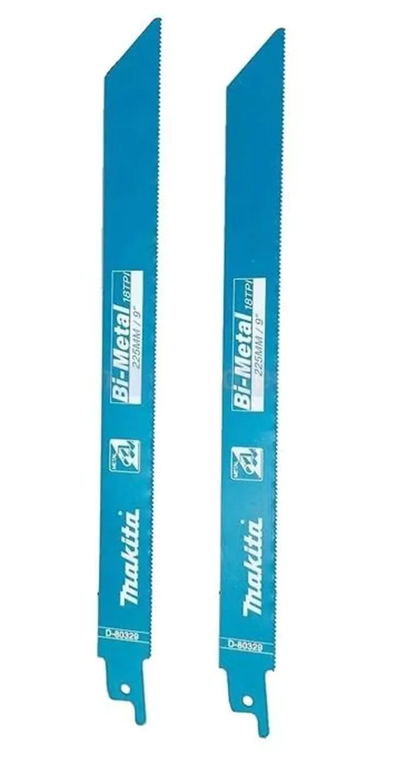 Полотно для сабельной пилы по металлу Makita 225*0,9*18TPI (2шт) D-80329