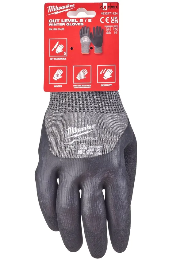 Перчатки защитные Milwaukee Cut level 5/E, 8/M 4932471424