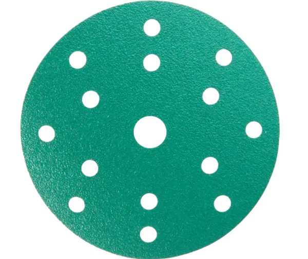 Круг шлифовальный на плёночной основе AbraForce Green Film 15 отв. 150мм Р1500  уп.5шт  181339