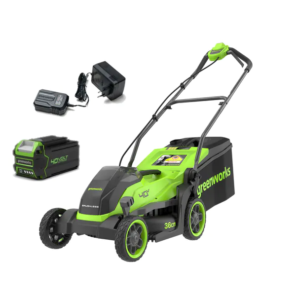 Аккумуляторная газонокосилка GreenWorks GD40LM361  c 1хАКБ 4Ач и ЗУ  2520807UB