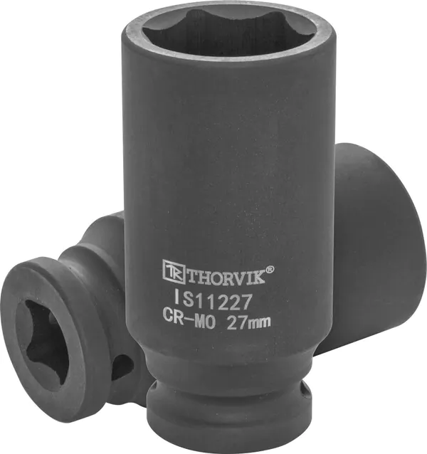 Головка торцевая ударная Thorvik глубокая 1/2"DR, 27 мм IS11227