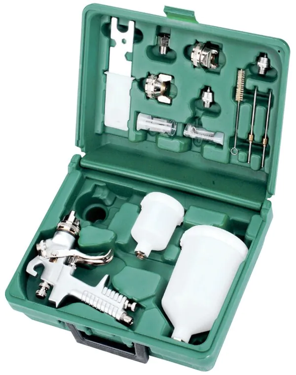 Набор пистолет покрасочный Jonnesway с аксессуарами, 15 предметов JA-6111K