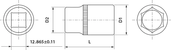 Головка торцевая Thorvik 1/2"DR, 32 мм FS01232