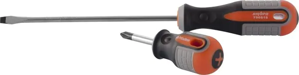 Отвертка стержневая шлицевая Ombra ROUND GRIP, SL6x38 мм 750638