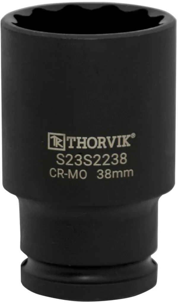 Головка торцевая ударная Thorvik глубокая 12-гранная 1/2"DR, 27 мм S23S2227 54455