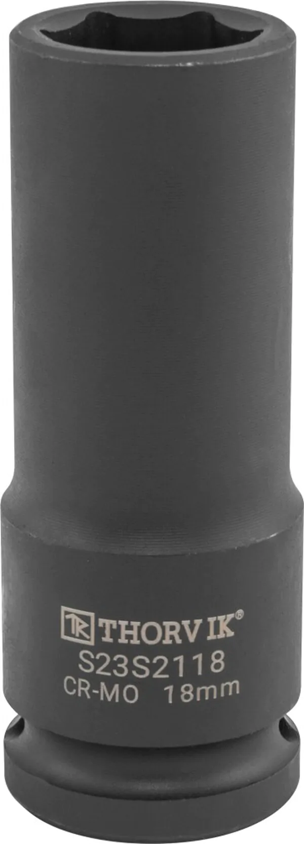 Головка торцевая ударная Thorvik глубокая 1/2"DR, 18 мм S23S2118