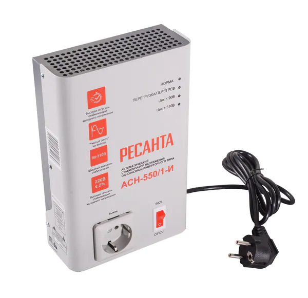 Стабилизатор напряжения Ресанта АСН-550/1-И 63/6/75