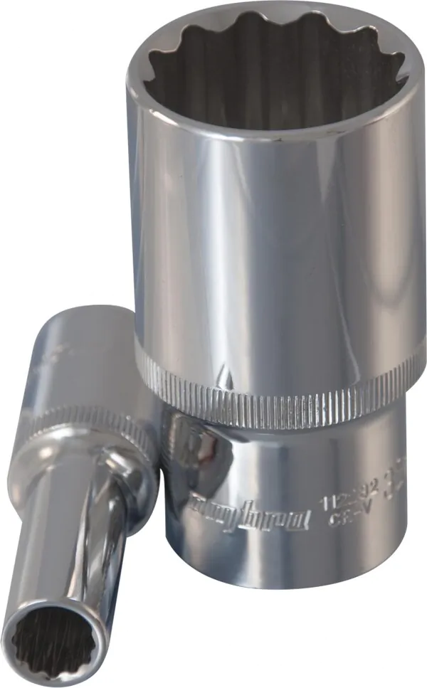 Головка торцевая глубокая Ombra 12-гранная 1/2"DR, 16 мм 112216