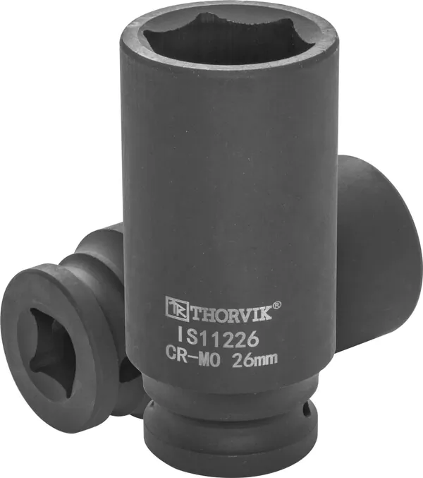 Головка торцевая ударная Thorvik глубокая 1/2"DR, 26 мм IS11226