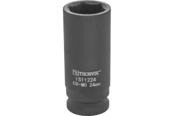Головка торцевая ударная Thorvik глубокая 1/2"DR, 24 мм IS11224