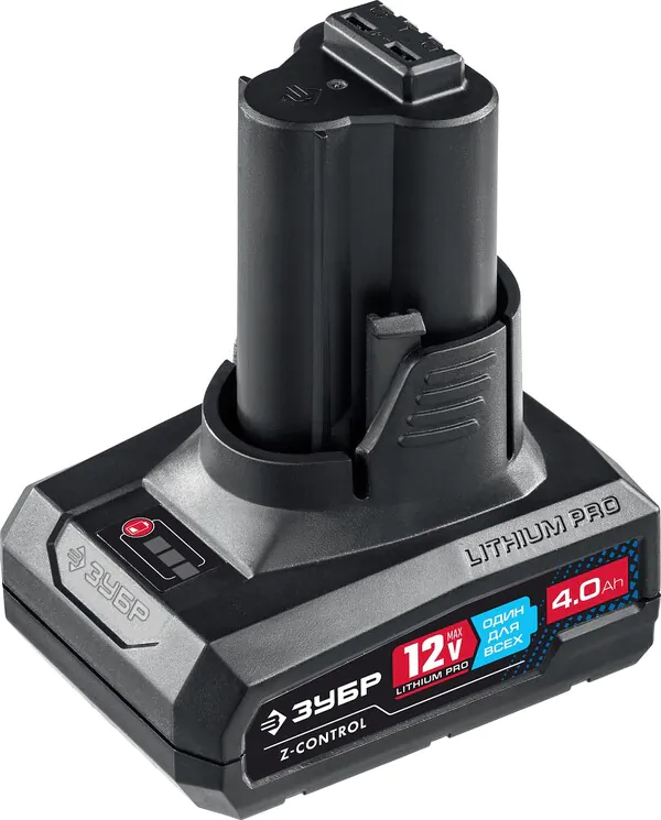 Аккумулятор Зубр Профессионал 12В, 4.0 А·ч. тип Т7 ST7-12-4