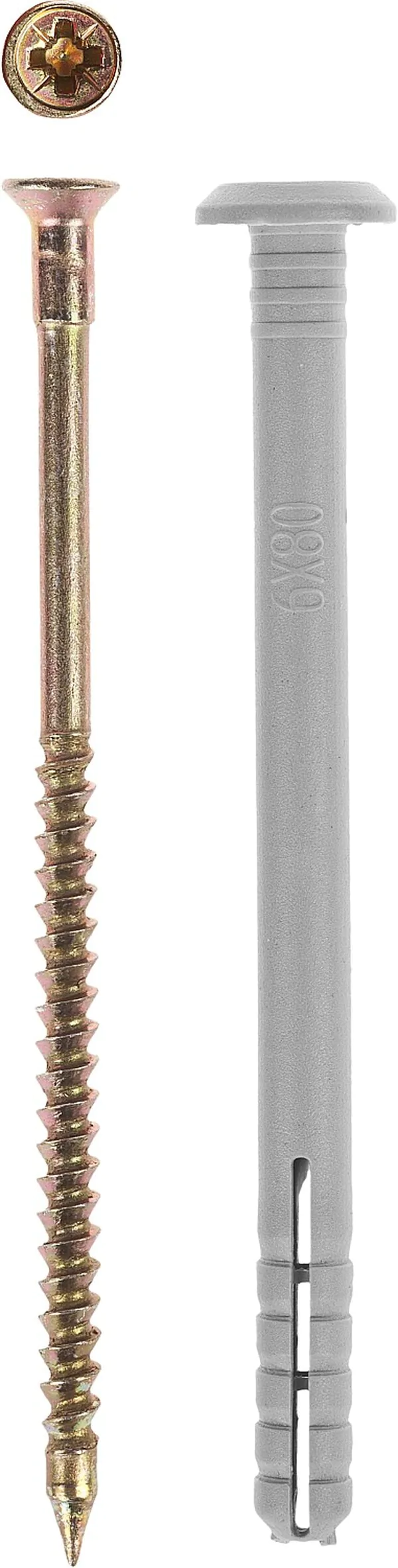 Дюбель-гвоздь ЗУБР 6 х 40 мм, грибовидный бортик, 1700 шт, (4-301350-06-040)