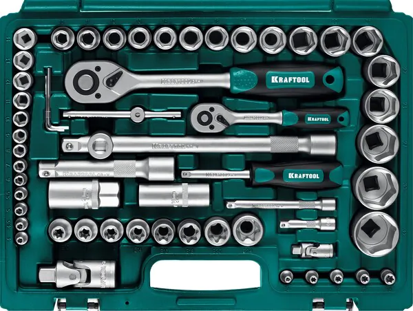 Набор инструмента универсальный KRAFTOOL X-Drive 108, 108 предм., (1/2″+3/8″+1/4″) 27888-H108_z03