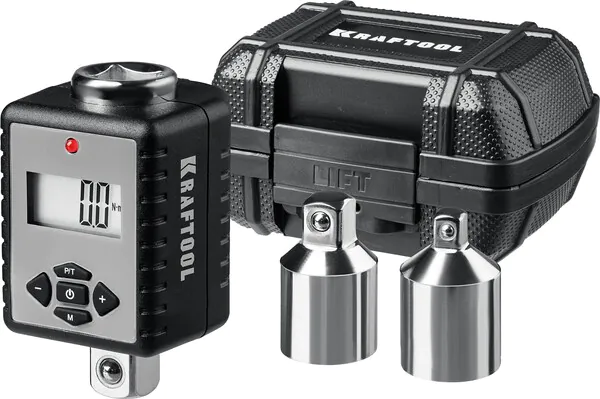 Адаптер с переходниками динамометрический KRAFTOOL GRAND, 1/2″, 40-200Нм (64044-200)
