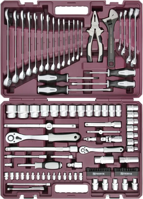 Набор инструмента Thorvik 1/4", 1/2"DR, 101 предмет TS101 54011