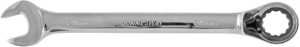 Ключ гаечный комбинированный трещоточный JONNESWAY с реверсом, 24 мм W106124