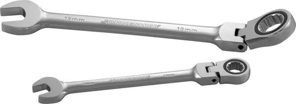 Ключ гаечный комбинированный трещоточный карданный, JONNESWAY 17 мм W66117