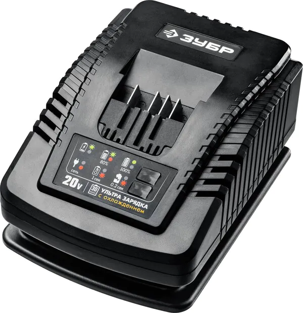 Зарядное устройство ЗУБР Профессионал T7, 20В, 6А для Li-Ion АКБ RT7-20-6