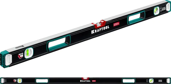 Уровень Kraftool A-RATE CONTROL с инновационным зеркальным глазком 1500мм, точность 0.3мм/м 34986-150