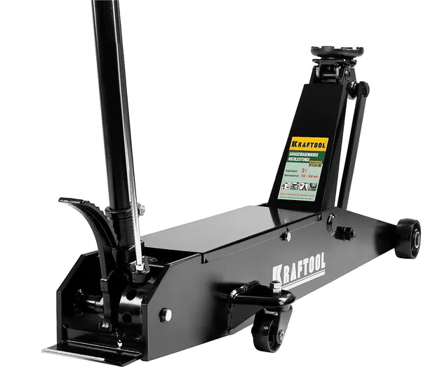 Домкрат подкатной Kraftool для тяжелой техники 5т,150-560мм 43455-5