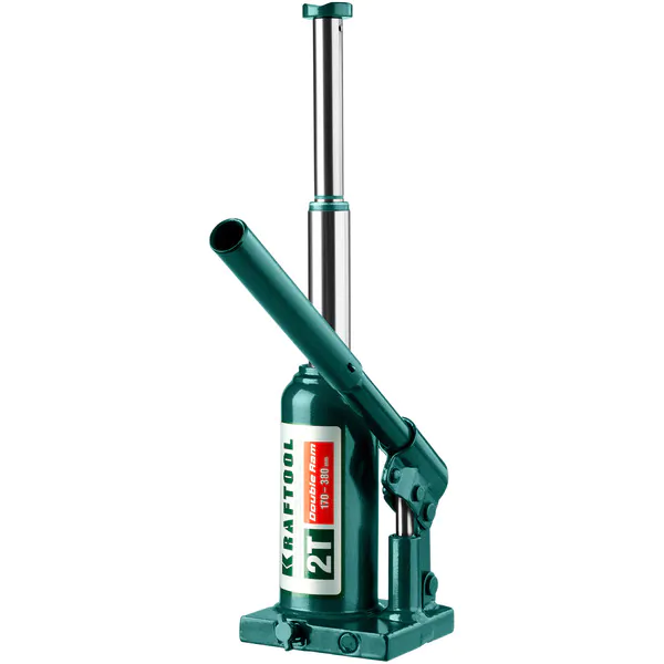 Домкрат бутылочный двухштоковой Kraftool DOUBLE RAM 2т 170-380мм 43463-2