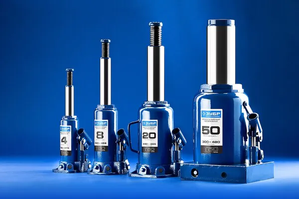 Домкрат гидравлический бутылочный Зубр Профессионал 10т 228-462мм 43060-10_z01