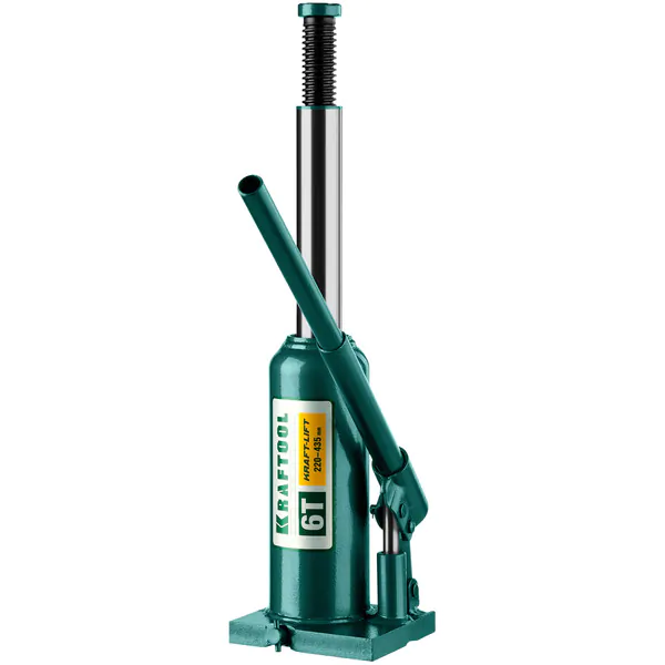 Домкрат гидравлический бутылочный Kraftool KRAFT-LIFT 6т,216-413мм (43462-6) 43462-6_z01