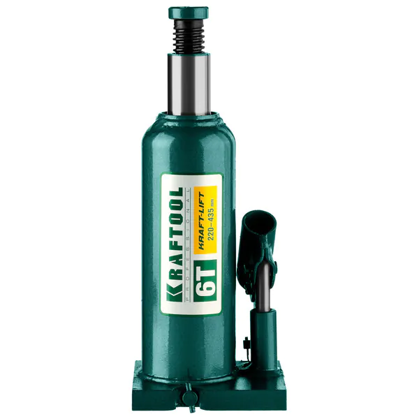 Домкрат гидравлический бутылочный Kraftool KRAFT-LIFT 6т,216-413мм (43462-6) 43462-6_z01