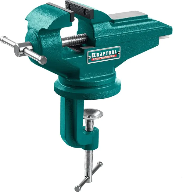 Тиски KRAFTOOL Mini, 65 мм, прецизионные на струбцине  32713-75 