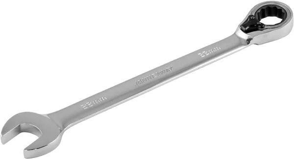 Ключ гаечный комбинированный трещоточный JONNESWAY с реверсом, 22 мм W106122