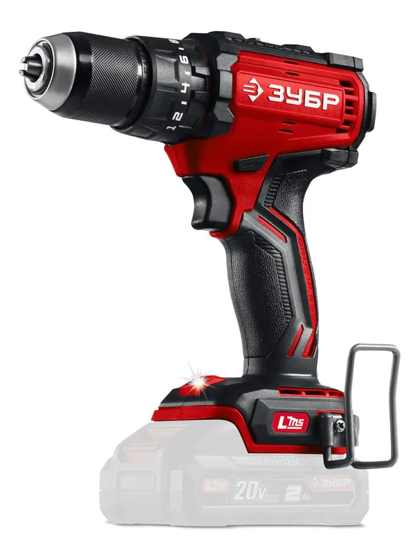 Аккумуляторная дрель-шуруповерт Зубр 20В 65Н·м без АКБ LMS  ДБУ-65