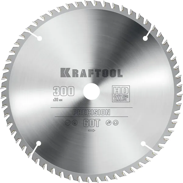 Пильный диск по дереву Kraftool Precision 300*30 мм 60Т 36952-300-30