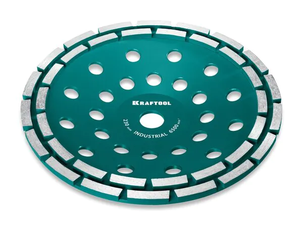 Чашка алмазная двухрядная Kraftool INDUSTRIAL Double d230мм 33369-230