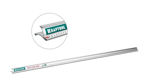Линейка Kraftool KRAFT-LINE усиленная алюминиевая со стальной направляющей 1.5м 34275-150 