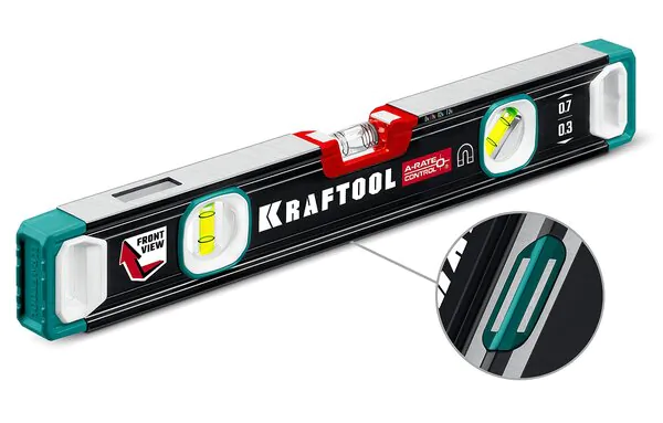Уровень Kraftool A-RATE CONTROL магнитный 400мм, точность 0.3мм/м 34988-40