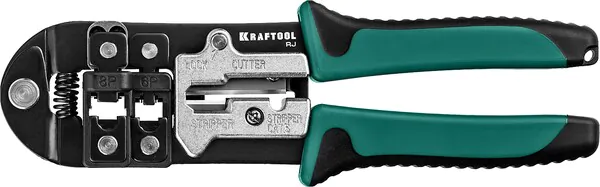 Кримпер универсальный Kraftool RJ, (RJ45, RJ11,RJ12) 22699